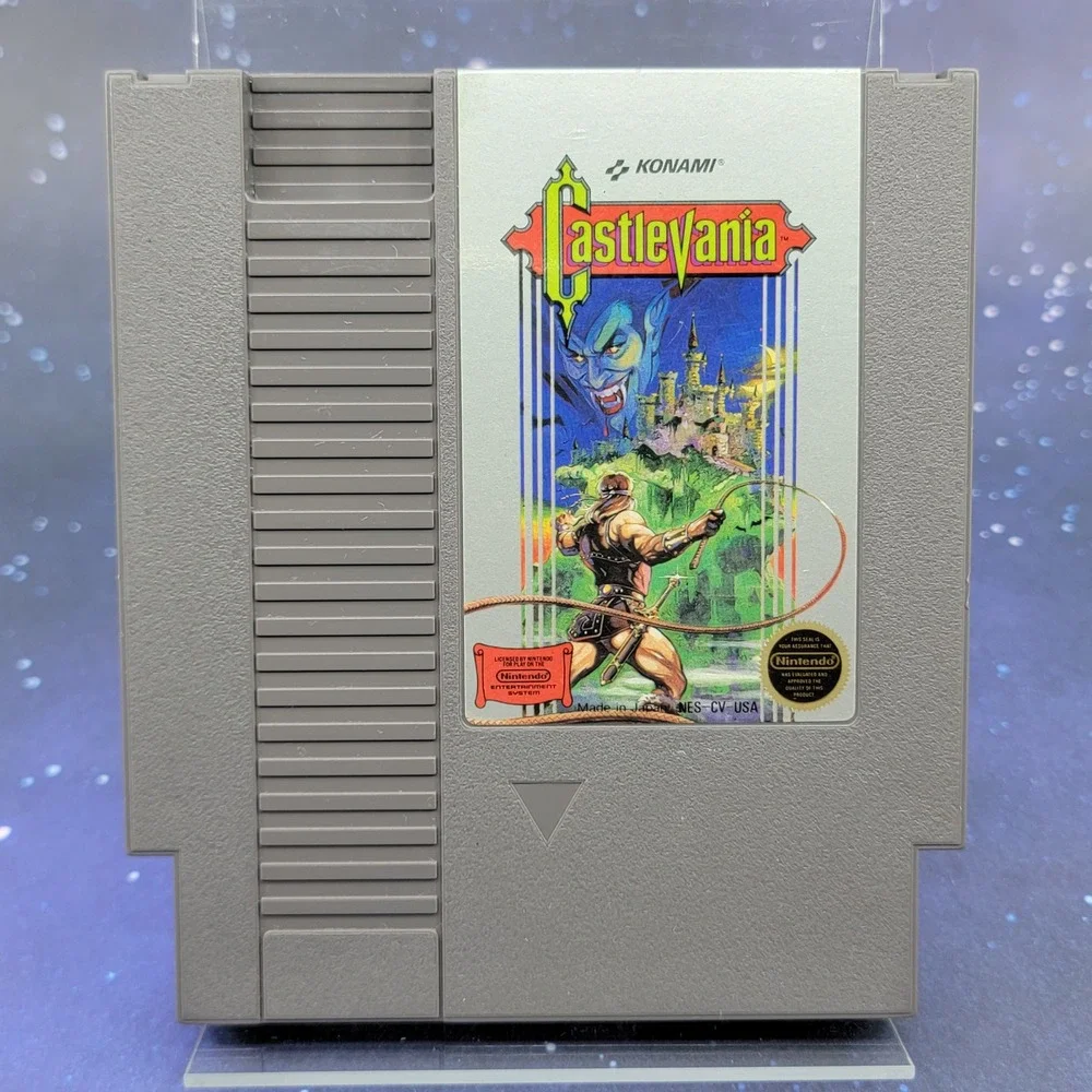 Castlevania Nintendo NES Konami 1985 Grey Cartridge NES-CV-USA Video Game